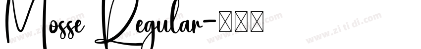 Mosse Regular字体转换